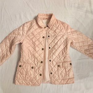 Copper Key Peach Quilted Puffer Jacket